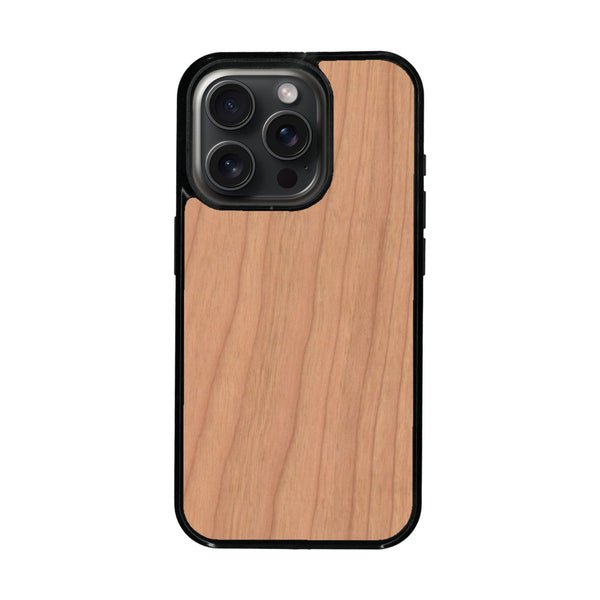 Coque de protection en bois véritable fabriquée en France pour iPhone 16 Pro Max + MagSafe® sans gravure avec un design minimaliste et moderne