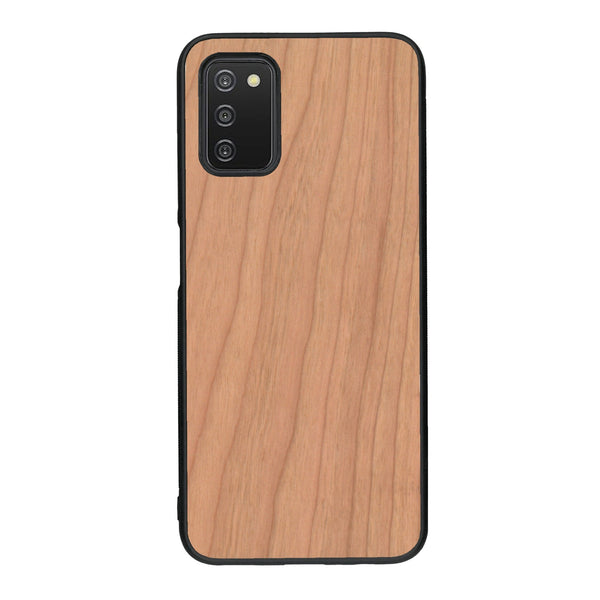 Coque de protection en bois véritable fabriquée en France pour Samsung A03S sans gravure avec un design minimaliste et moderne