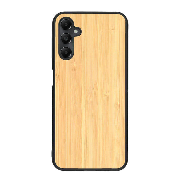 Coque de protection en bois véritable fabriquée en France pour Samsung A05S sans gravure avec un design minimaliste et moderne