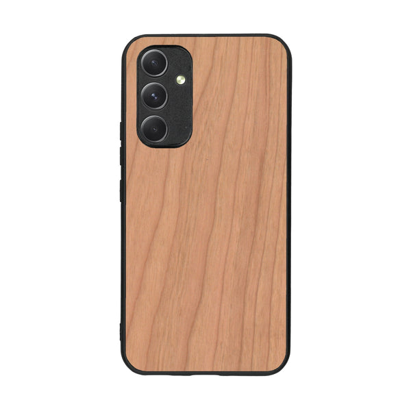 Coque de protection en bois véritable fabriquée en France pour Samsung A54 5G sans gravure avec un design minimaliste et moderne