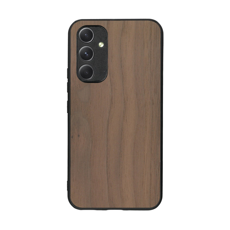 Coque de protection en bois véritable fabriquée en France pour Samsung A54 5G sans gravure avec un design minimaliste et moderne