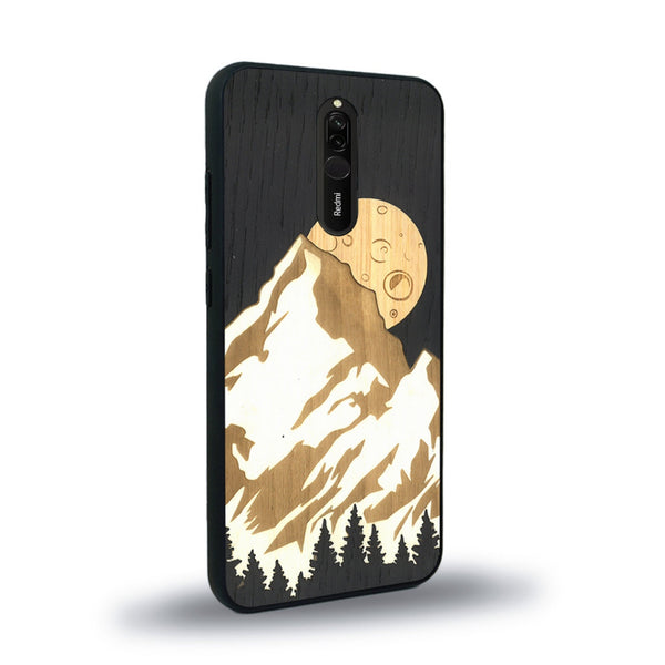 Coque de protection en bois véritable fabriquée en France pour Xiaomi Mi 9T alliant plusieurs essences de bois pour représenter le mont Everest