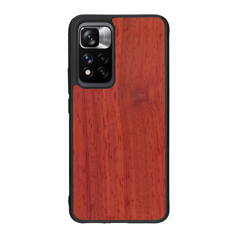 Coque de protection en bois véritable fabriquée en France pour Xiaomi Redmi Note 11 5G sans gravure avec un design minimaliste et moderne