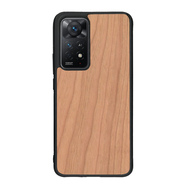 Coque de protection en bois véritable fabriquée en France pour Xiaomi Redmi Note 11 Pro sans gravure avec un design minimaliste et moderne