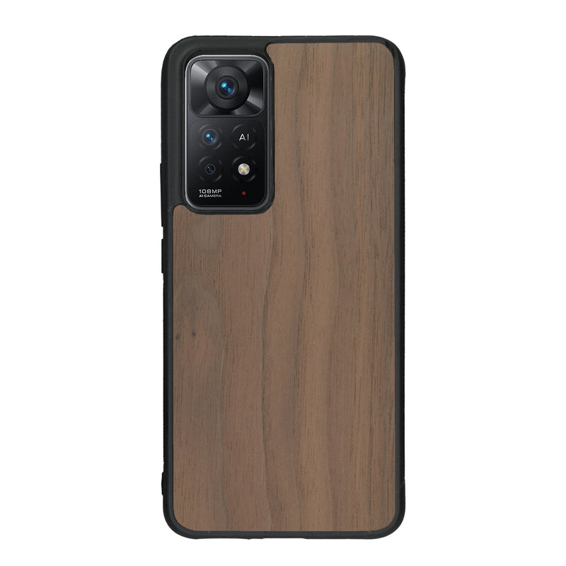 Coque de protection en bois véritable fabriquée en France pour Xiaomi Redmi Note 11 Pro sans gravure avec un design minimaliste et moderne