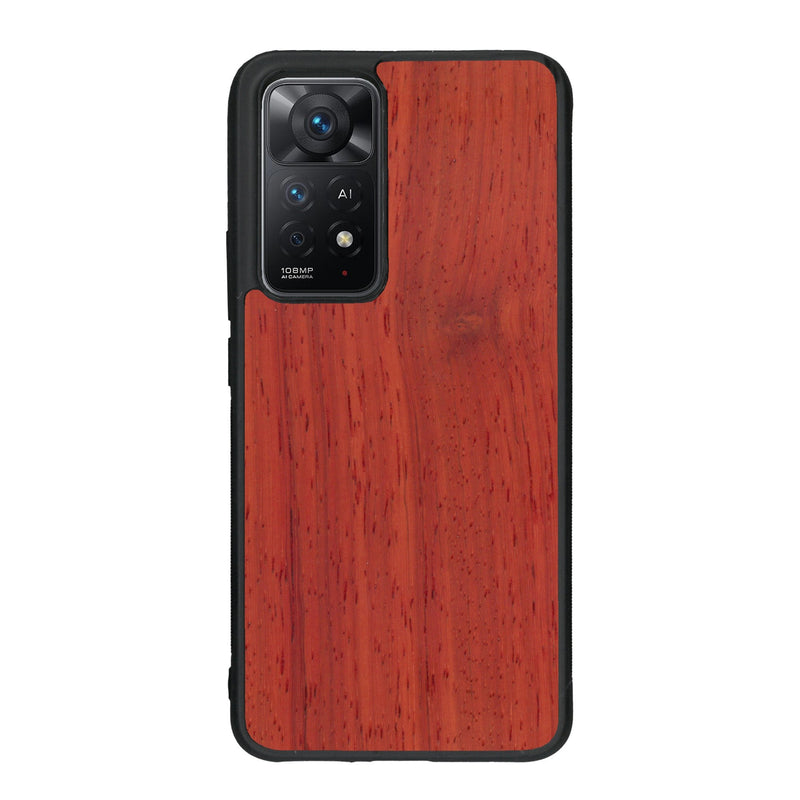 Coque de protection en bois véritable fabriquée en France pour Xiaomi Redmi Note 11 Pro sans gravure avec un design minimaliste et moderne