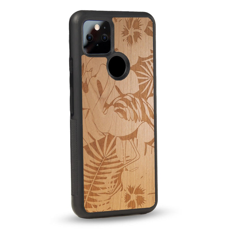 Coque Google - Le Flamand Rose - Coque en bois