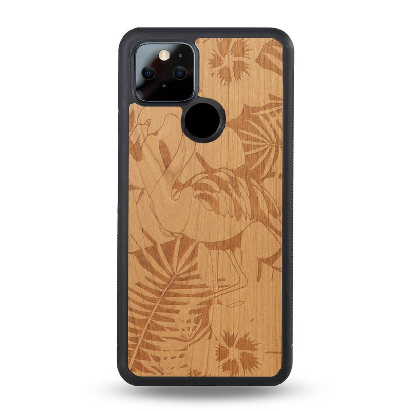 Coque Google - Le Flamand Rose - Coque en bois