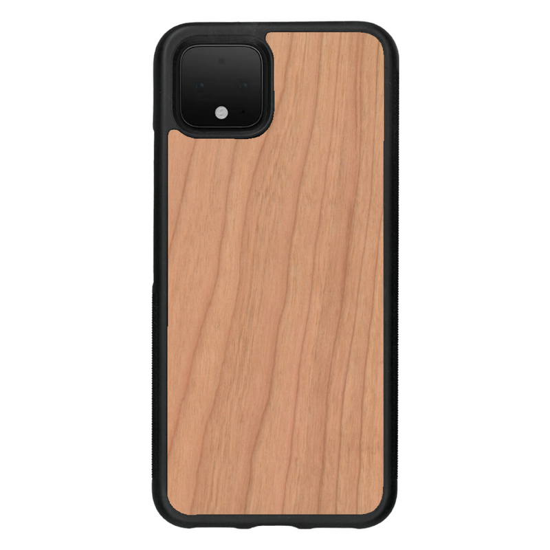 Coque de protection en bois véritable fabriquée en France pour Google Pixel 4 sans gravure avec un design minimaliste et moderne