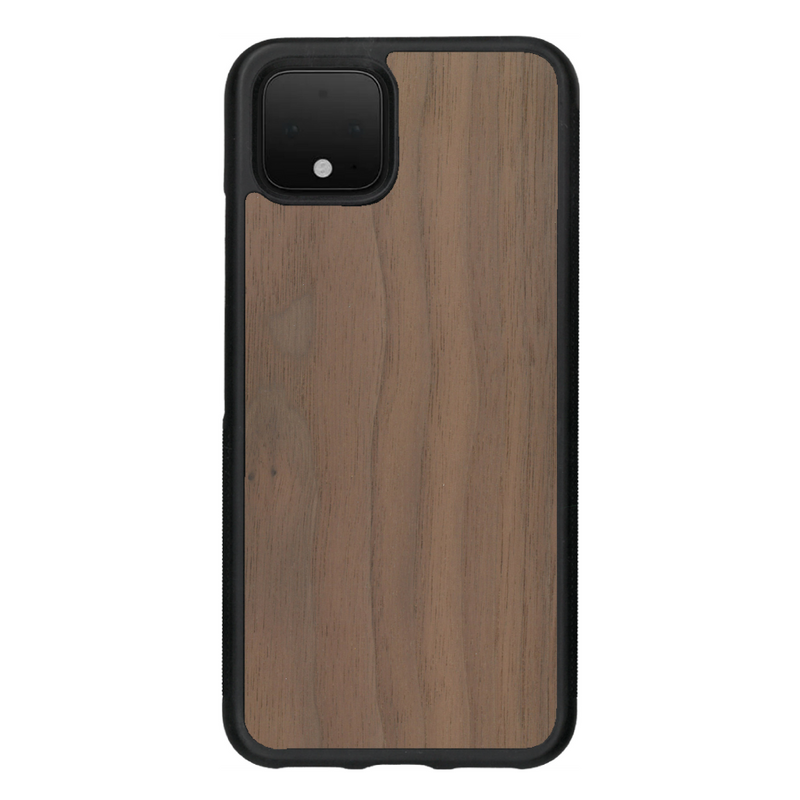 Coque de protection en bois véritable fabriquée en France pour Google Pixel 4 sans gravure avec un design minimaliste et moderne