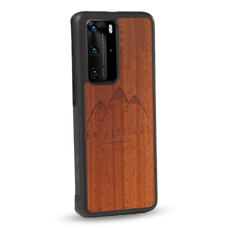 Coque Huawei - En Altitude - Coque en bois