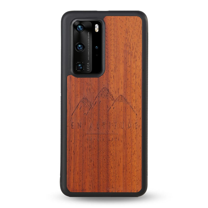 Coque Huawei - En Altitude - Coque en bois