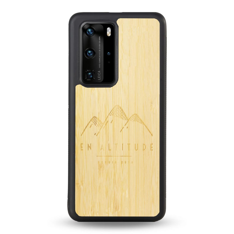 Coque Huawei - En Altitude - Coque en bois