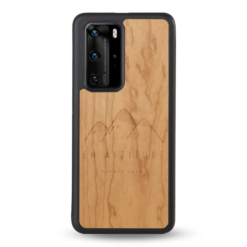 Coque Huawei - En Altitude - Coque en bois