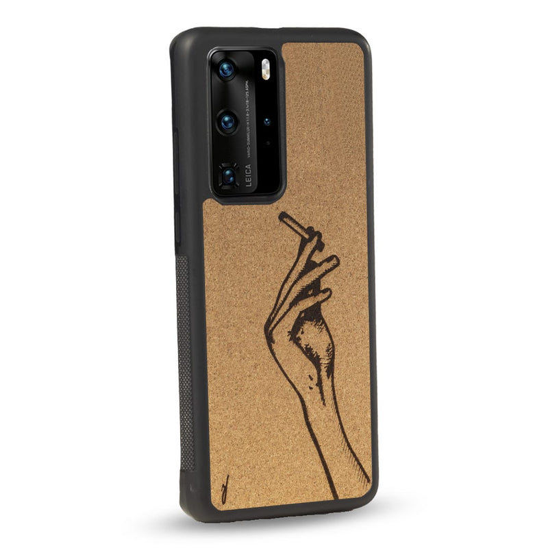 Coque Huawei - La garçonne - Coque en bois