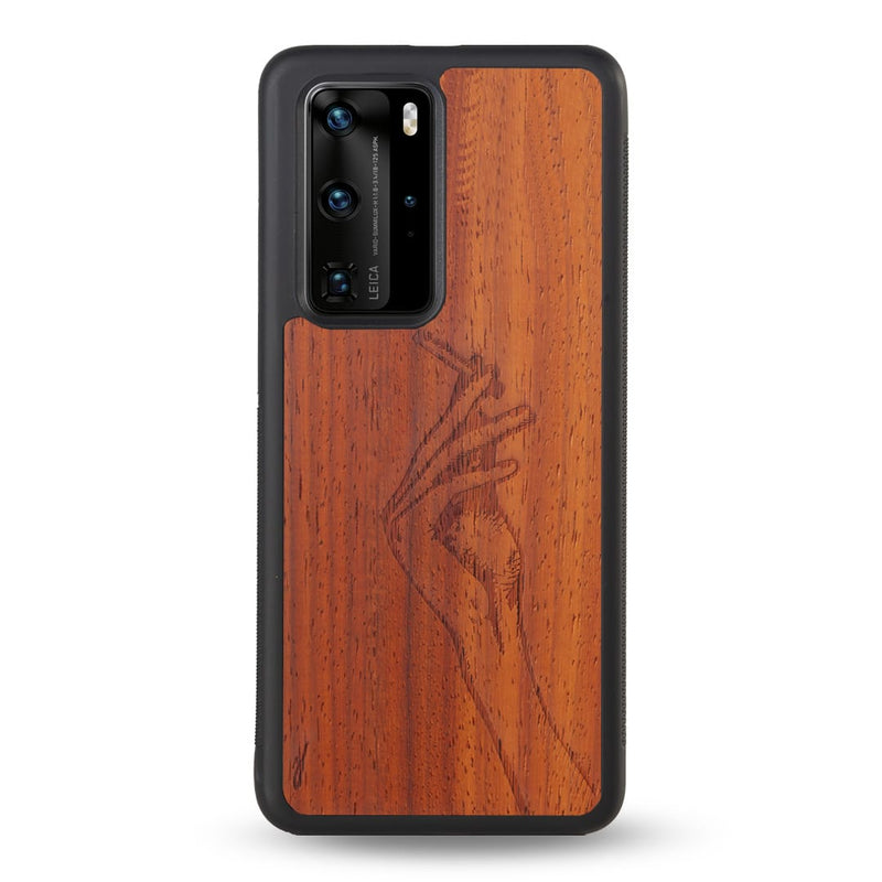 Coque Huawei - La garçonne - Coque en bois