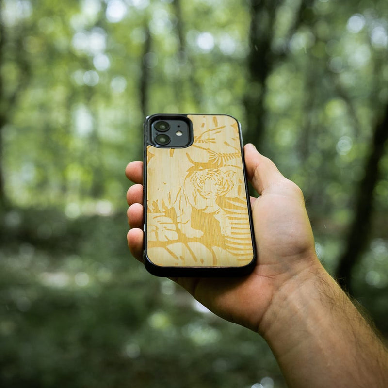 Coque Huawei - Le Tigre - Coque en bois