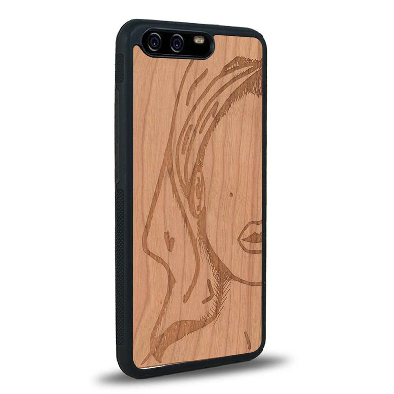 Coque Huawei P10 - Au féminin - Coque en bois