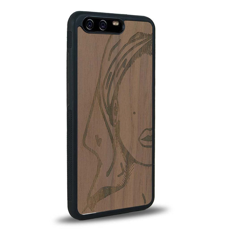 Coque Huawei P10 - Au féminin - Coque en bois