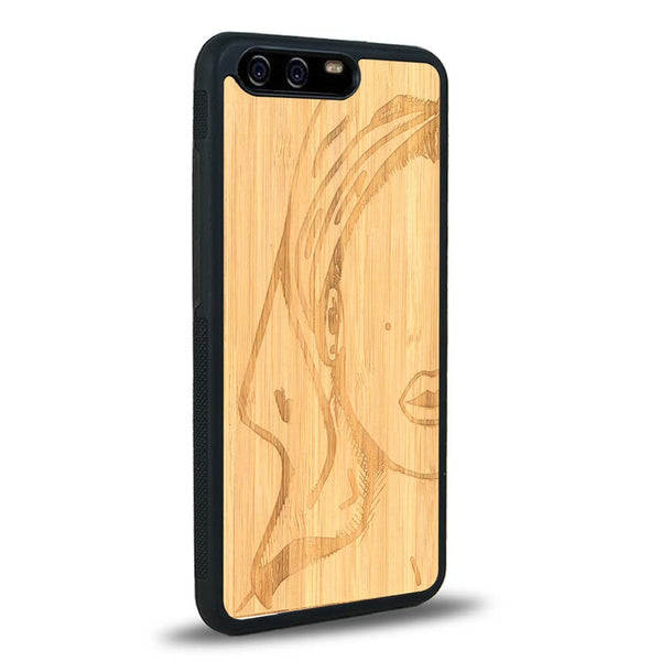 Coque Huawei P10 - Au féminin - Coque en bois