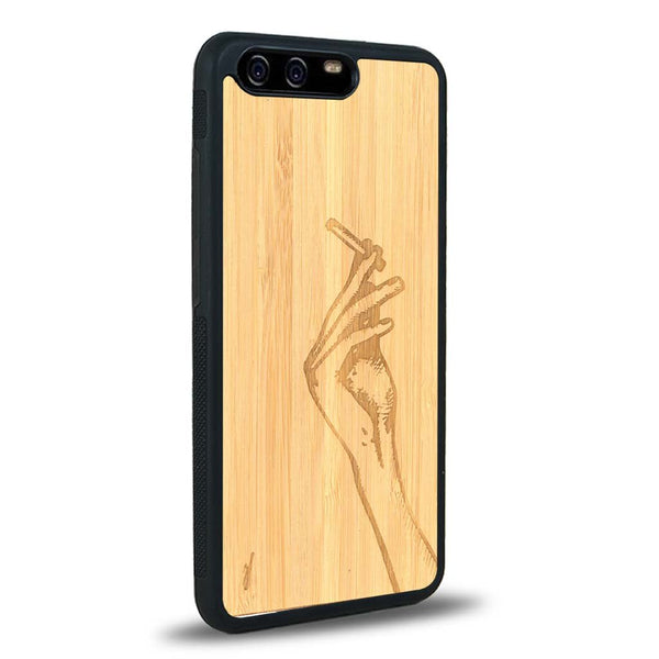 Coque Huawei P10 - La Garçonne - Coque en bois