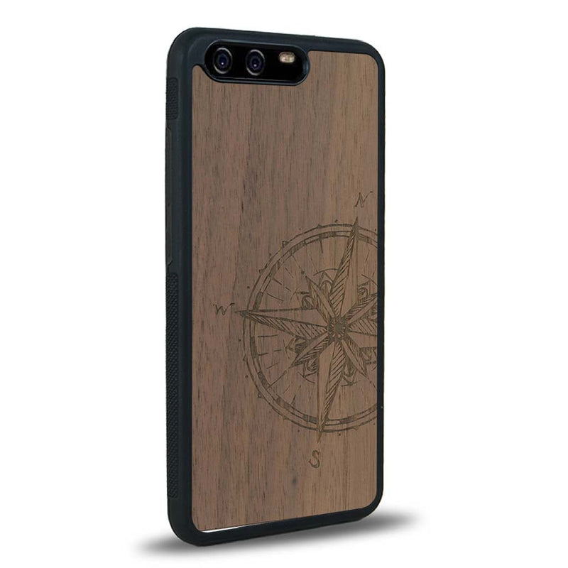 Coque Huawei P10 - La Rose des Vents - Coque en bois