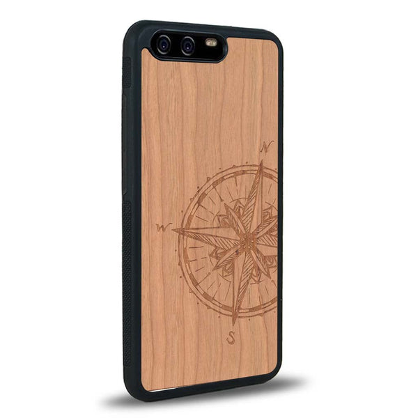 Coque Huawei P10 - La Rose des Vents - Coque en bois