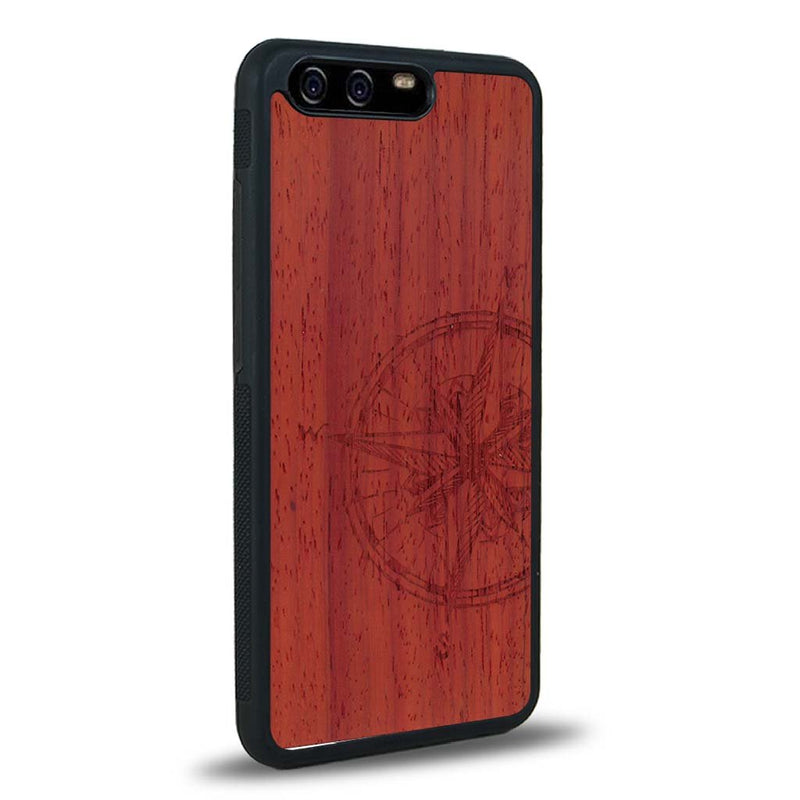 Coque Huawei P10 - La Rose des Vents - Coque en bois