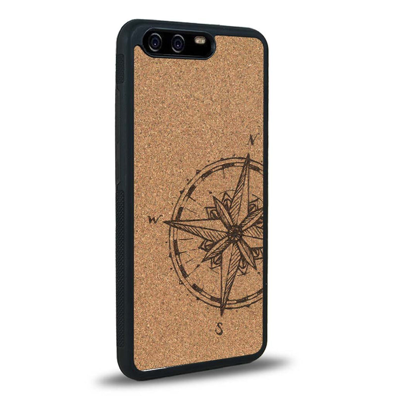 Coque Huawei P10 - La Rose des Vents - Coque en bois