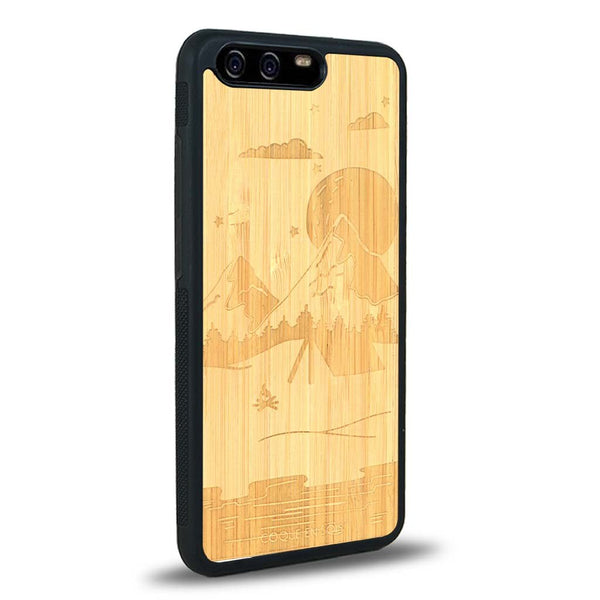 Coque Huawei P10 - Le Campsite - Coque en bois