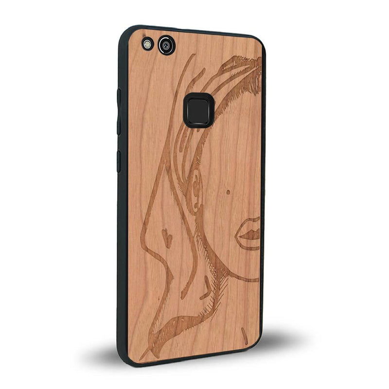 Coque Huawei P10 Lite - Au féminin - Coque en bois