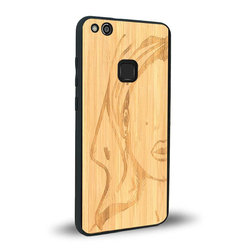 Coque Huawei P10 Lite - Au féminin - Coque en bois