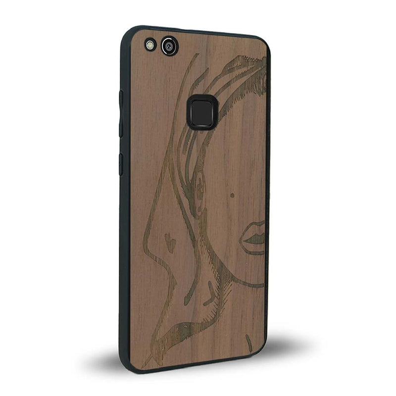 Coque Huawei P10 Lite - Au féminin - Coque en bois