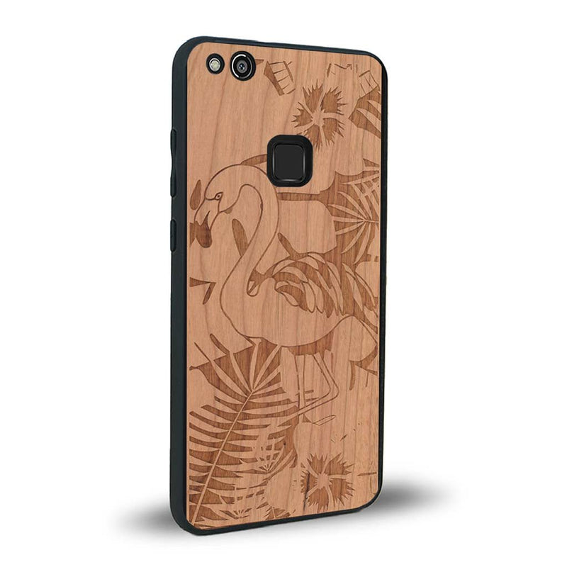 Coque Huawei P10 Lite - Le Flamant Rose - Coque en bois