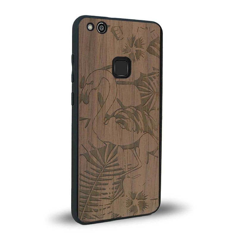 Coque Huawei P10 Lite - Le Flamant Rose - Coque en bois