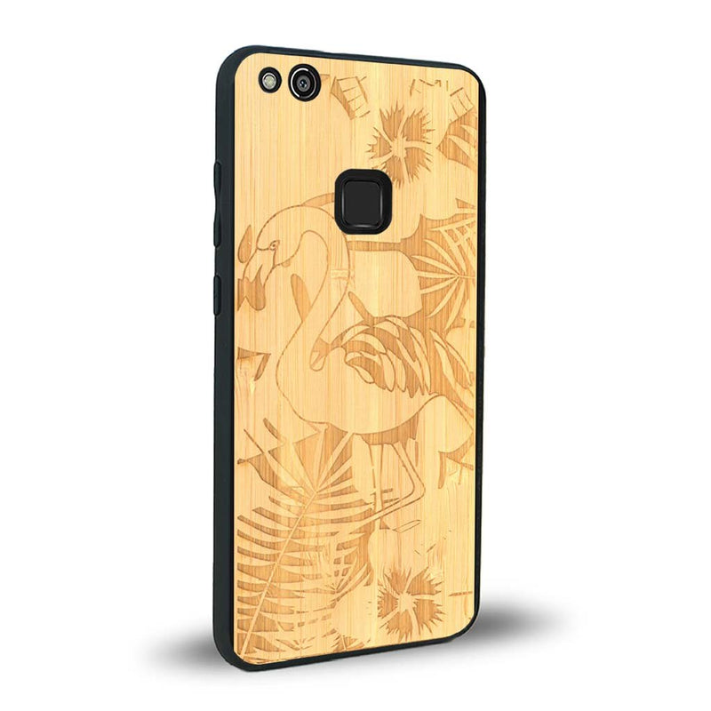 Coque Huawei P10 Lite - Le Flamant Rose - Coque en bois