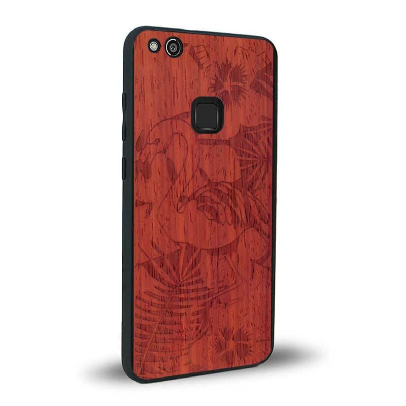 Coque Huawei P10 Lite - Le Flamant Rose - Coque en bois