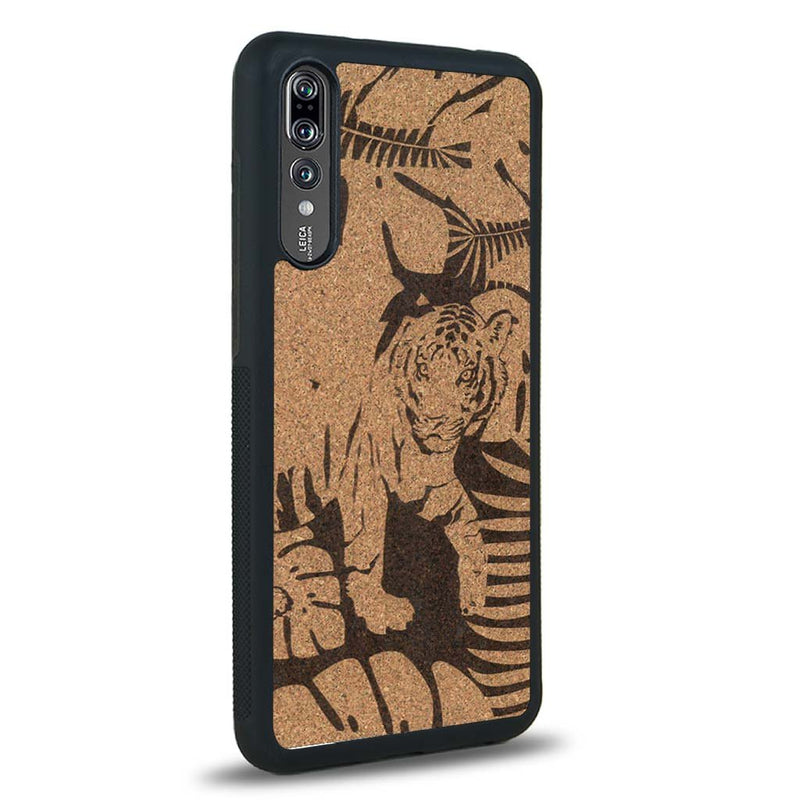 Coque Huawei P20 - Le Tigre - Coque en bois