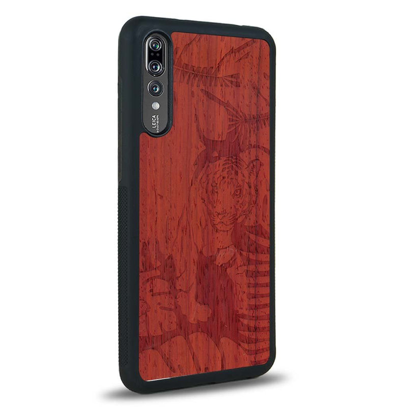 Coque Huawei P20 - Le Tigre - Coque en bois