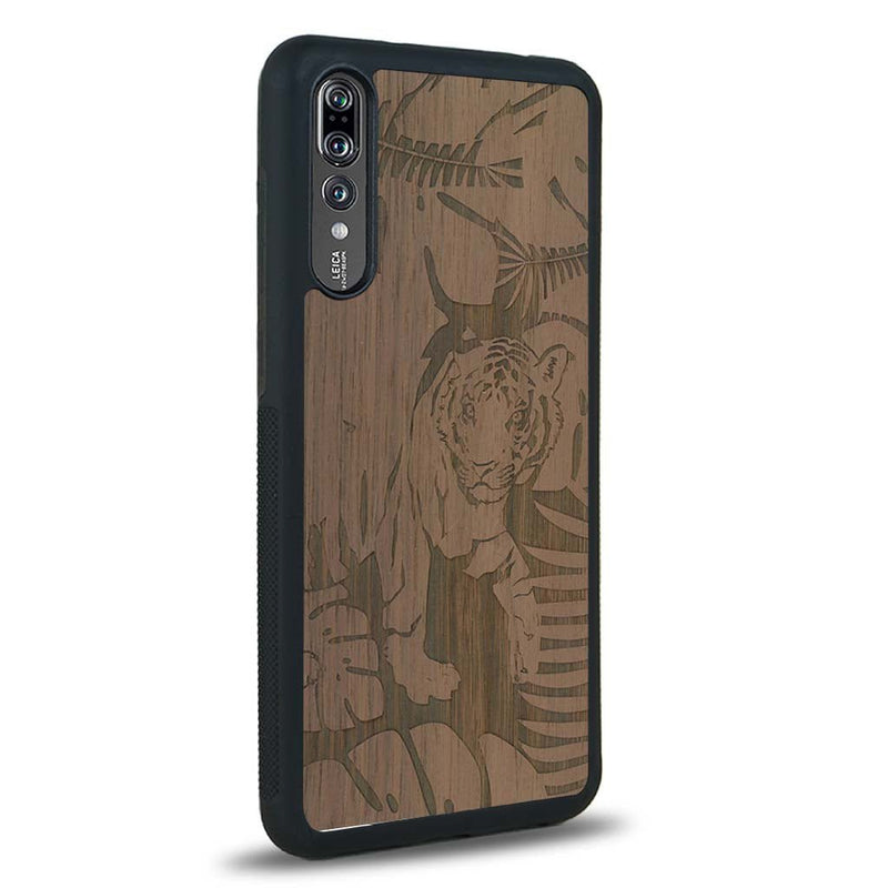 Coque Huawei P20 - Le Tigre - Coque en bois