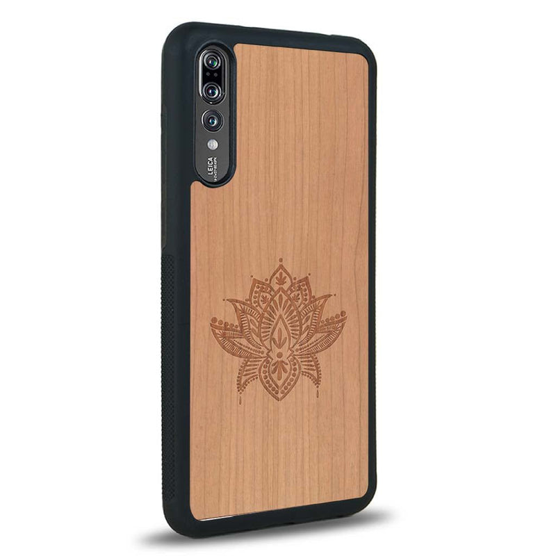 Coque Huawei P20 Pro - Le Lotus - Coque en bois