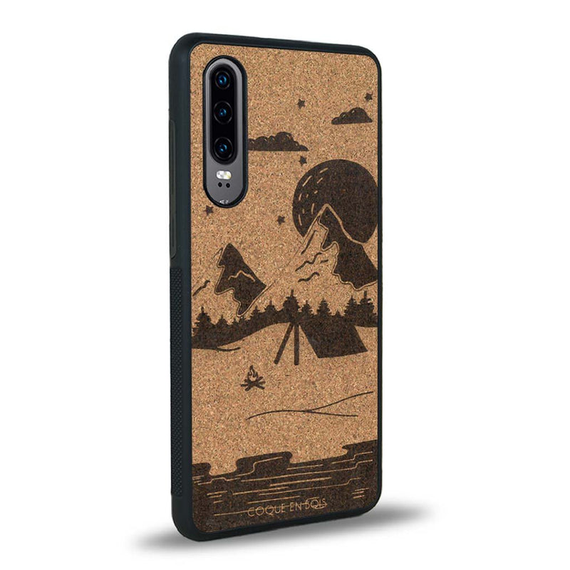 Coque Huawei P30 - Le Campsite - Coque en bois