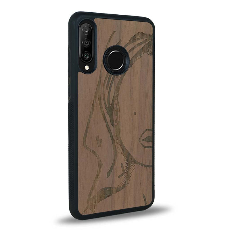 Coque Huawei P30 Lite - Au féminin - Coque en bois