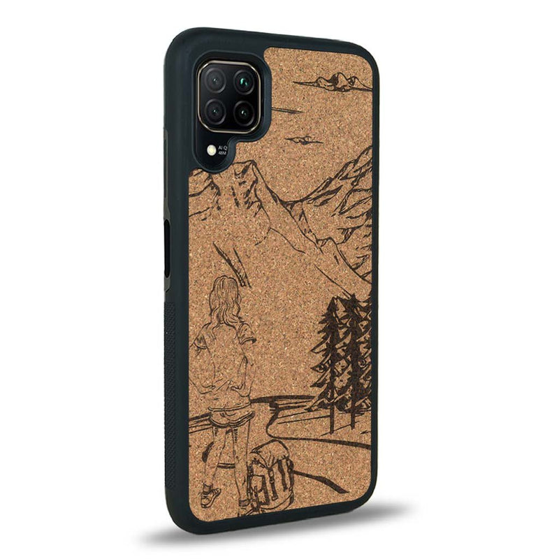 Coque Huawei P40 Lite - L'Exploratrice - Coque en bois