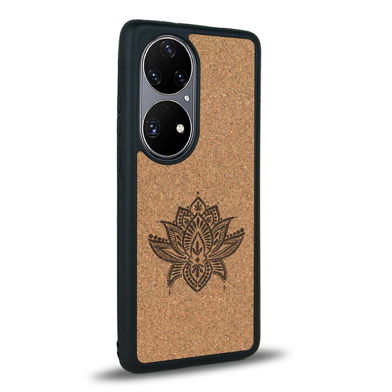 Coque Huawei P50 - Le Lotus - Coque en bois