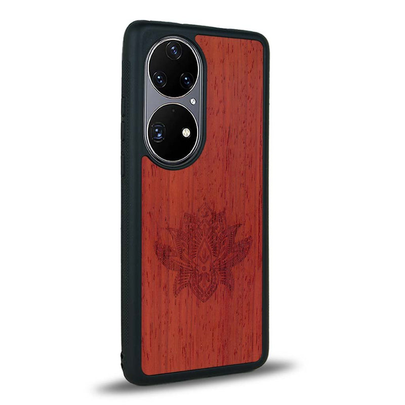 Coque Huawei P50 - Le Lotus - Coque en bois