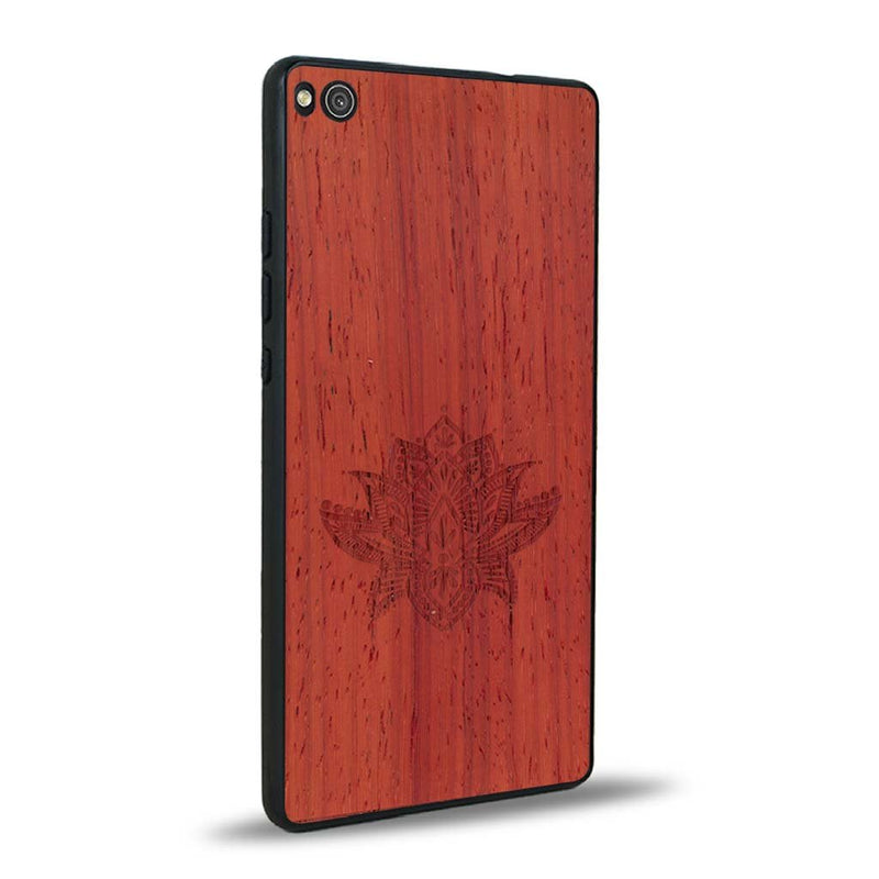 Coque Huawei P8 - Le Lotus - Coque en bois