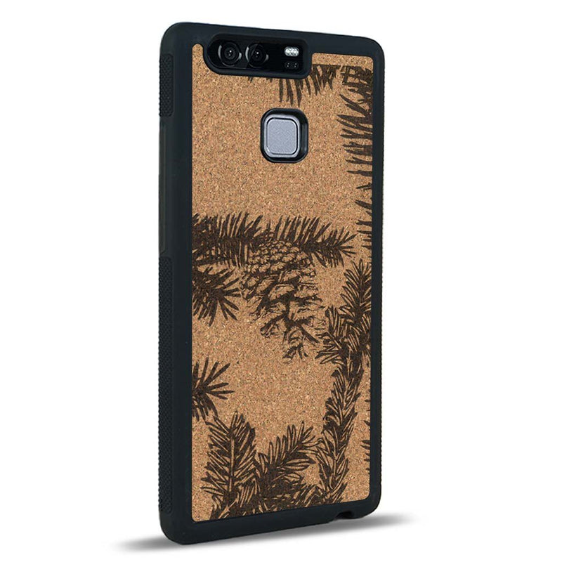 Coque Huawei P9 - La Pomme de Pin - Coque en bois