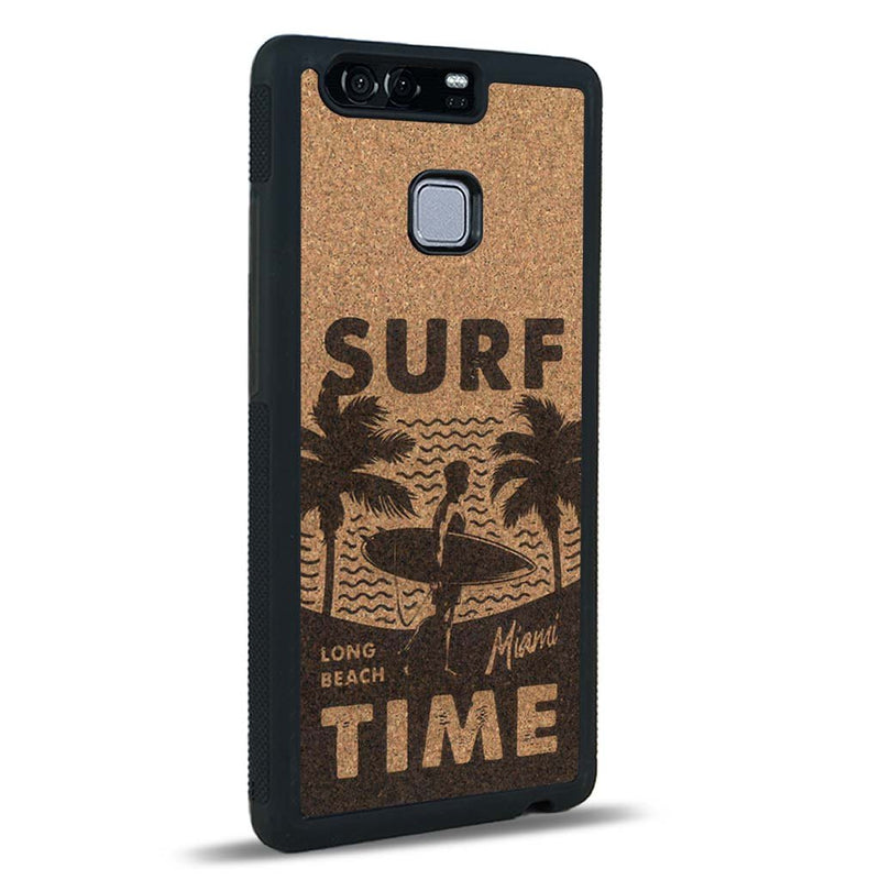 Coque Huawei P9 - Surf Time - Coque en bois