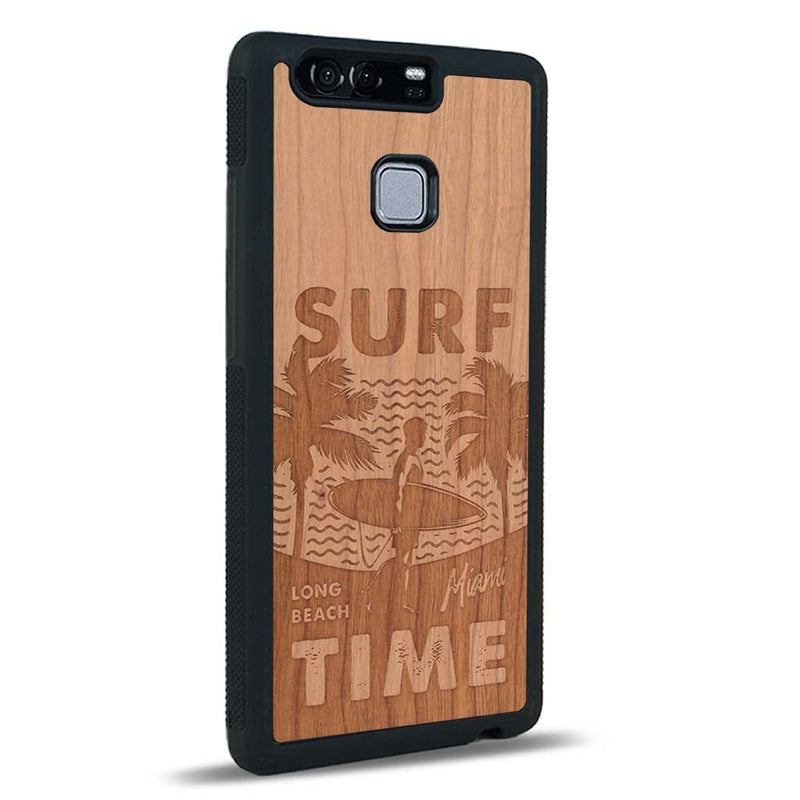 Coque Huawei P9 - Surf Time - Coque en bois